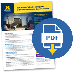 Master's Degree Program One-Pager PDF download