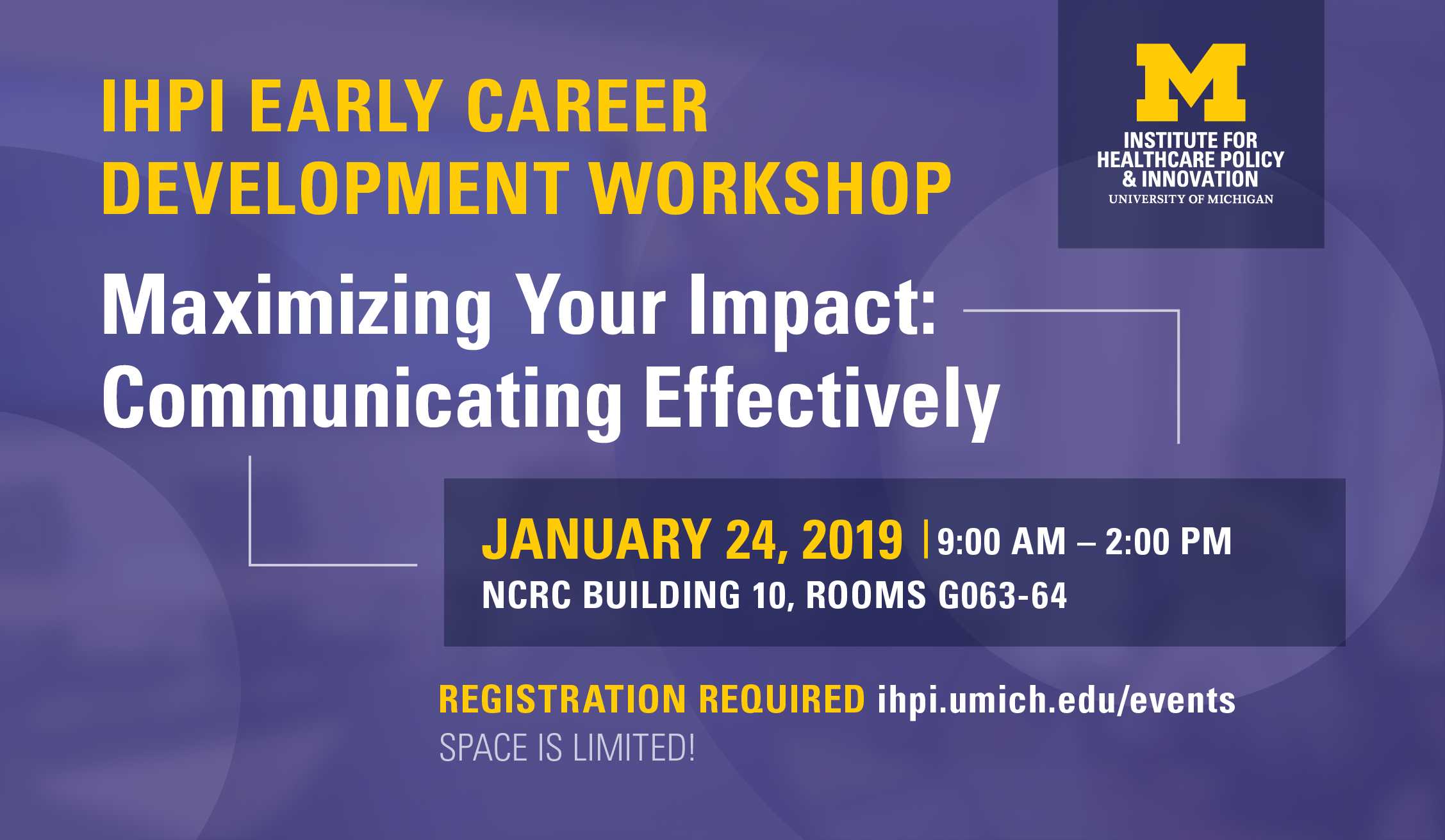 2019 Early Career Faculty Development Workshop