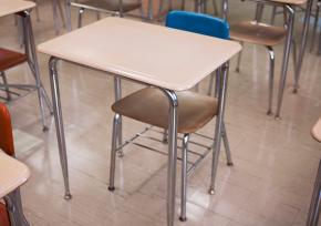 Empty school desk