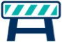 icon: road barrier