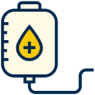 icon: IV drip bag with feed line