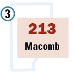 213 newly eligible adults living with sickle cell disease in Macomb County, Michigan
