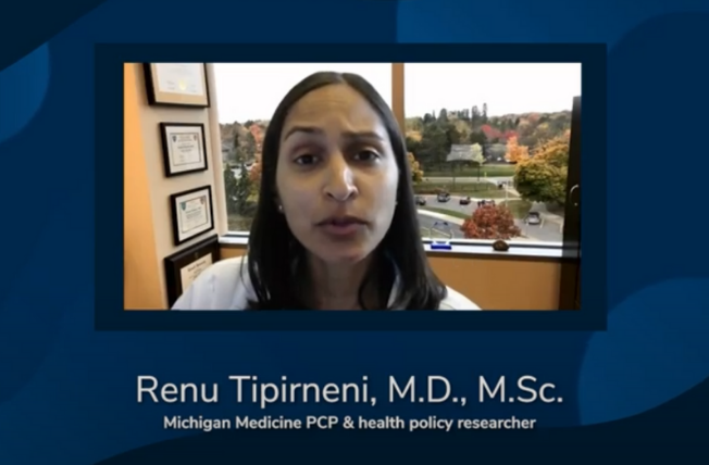 Video thumbnail; health policy researcher talking on camera
